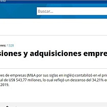 Reportan menos fusiones y adquisiciones empresarias en el primer trimestre